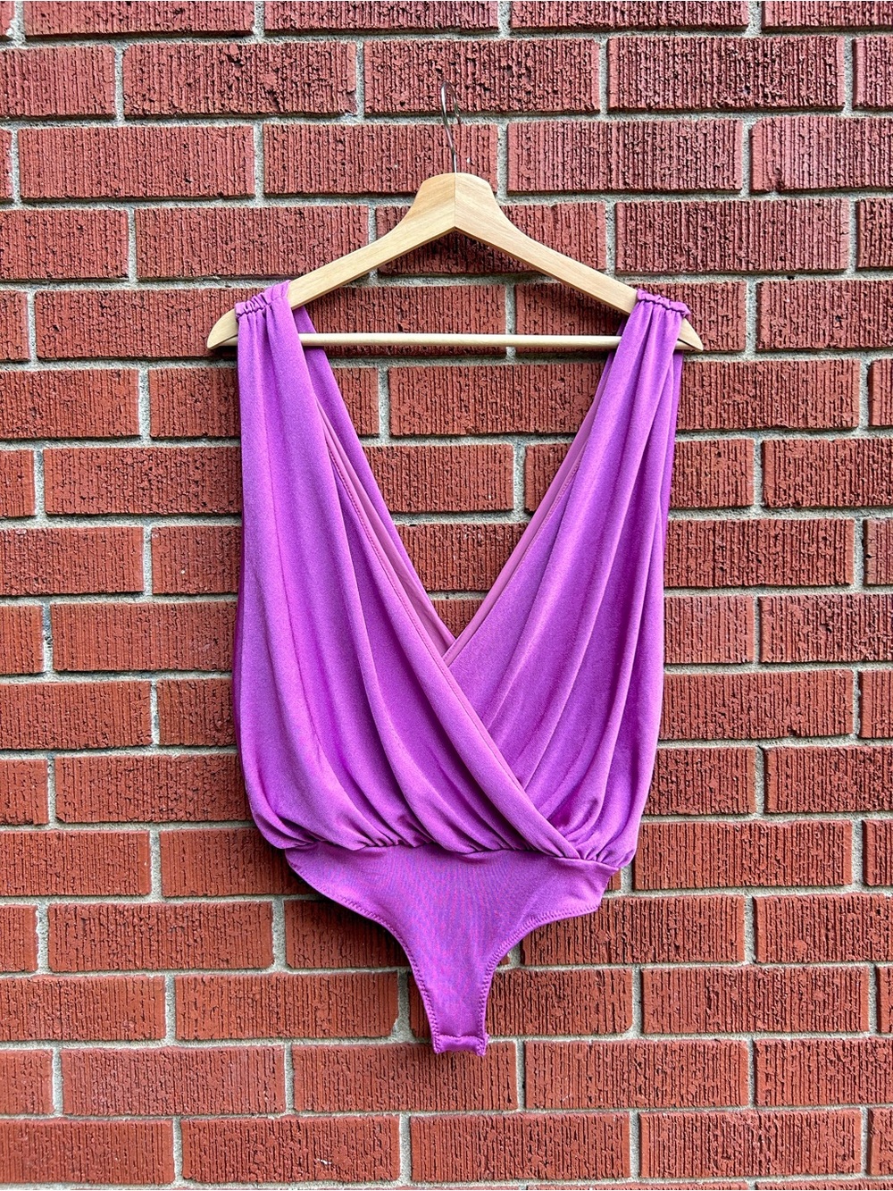 Intimately Free People Satin Surplice Bodysuit | Women’s Medium
